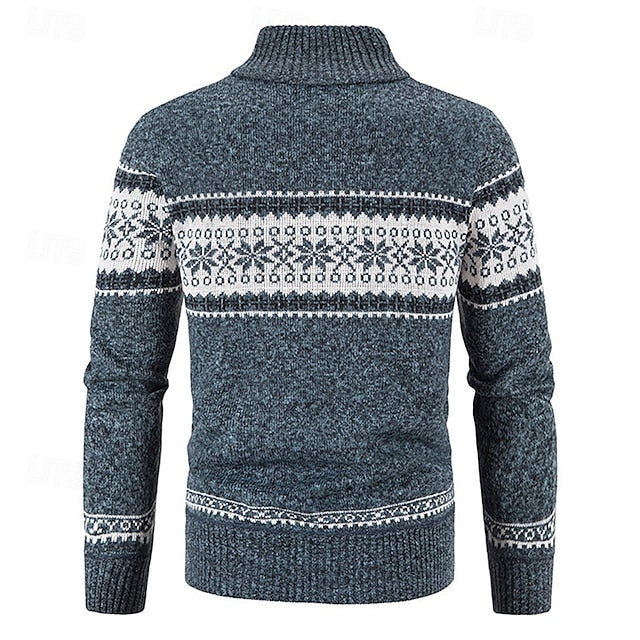 Men's Vintage Stand Collar Cashmere Jacket