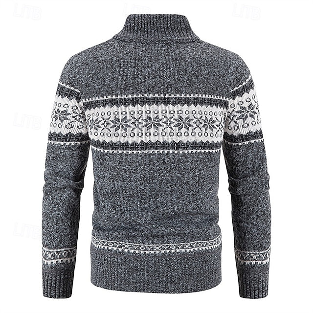 Men's Vintage Stand Collar Cashmere Jacket