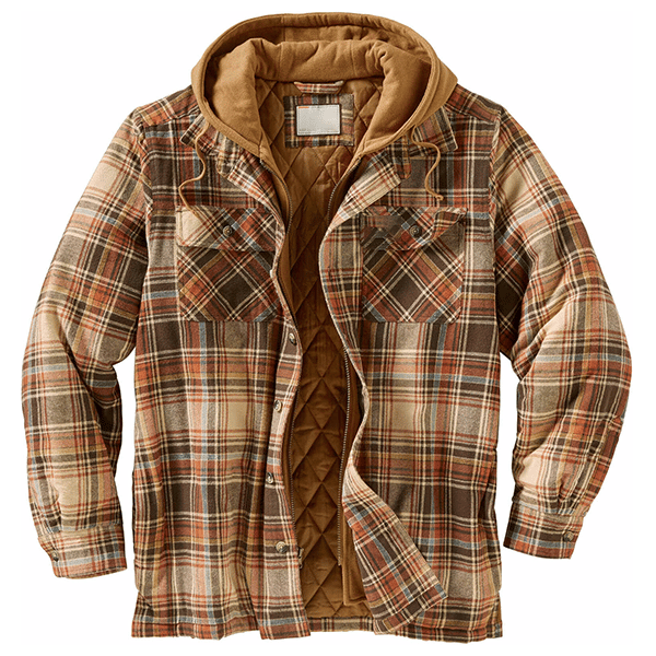 Outdoor Thick Plaid Windproof Casual Hoodie