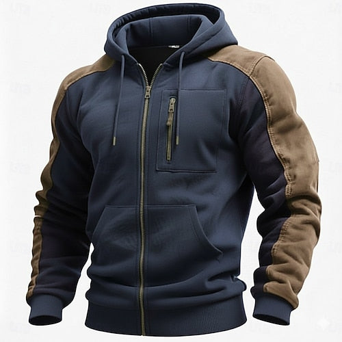 Men's Hoodies & Sweatshirts Long Sleeve Stand Collar Half Zip Fall Winter Spring &  Fall