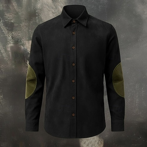 Men's Cargo Shirt Trousers Corduroy Pants Faux Suede Pants