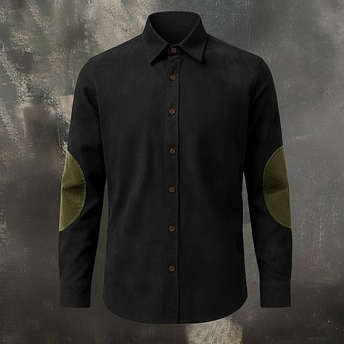Men's Cargo Shirt Trousers Corduroy Pants Faux Suede Pants